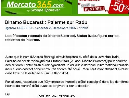 oferte radu, lista lui că dinamovist radu vizorul lui palermo, după fost dorit şi